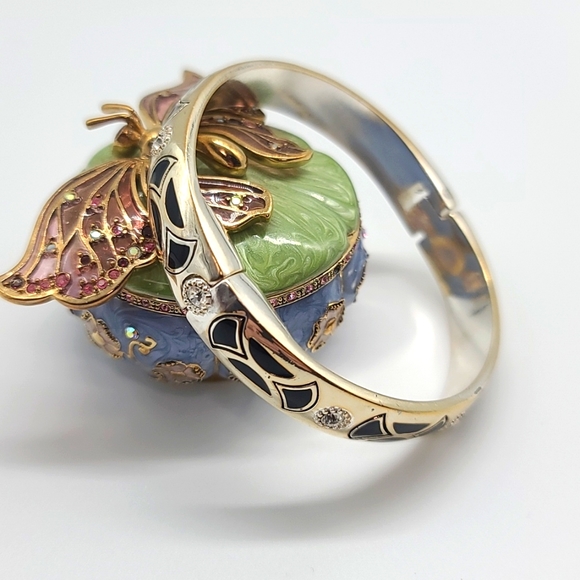 Brighton CAPPELLA Art Deco Bangle w Hinged Magnetic Closure! - Picture 9 of 14